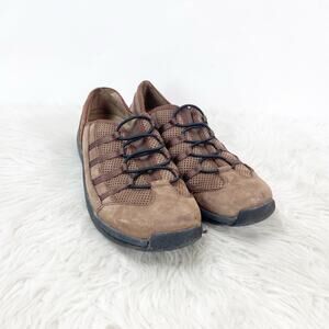 Klogs 9M Women's Brown Pathway Leather Suede Casual Outdoor Slip On Flat Shoes